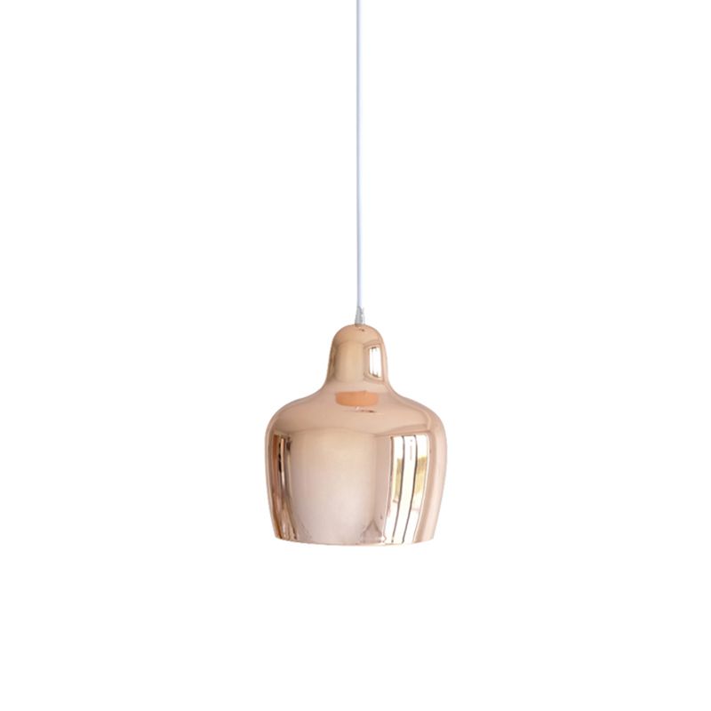 Urn Shaped Metal Suspension Light Modern 1-Light Hanging Pendant Light for Restaurant