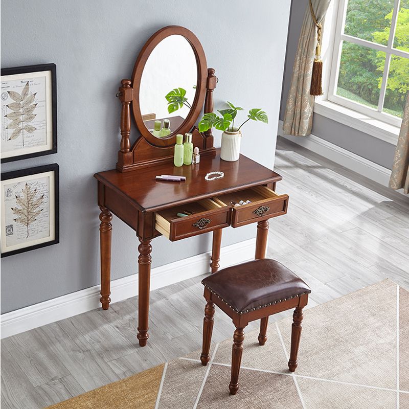 Wooden Vanity Dressing Table Traditional Vanity Makeup Table Set