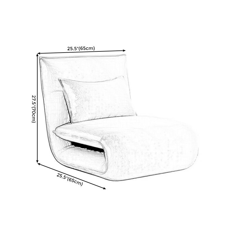 Linen Convertible Chair 25.6"L x 25.6"W Chair for Living Room and Bedroom