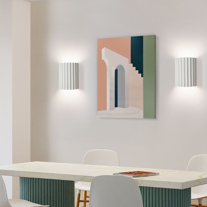 Flush Mount Wall Light Contemporary Polish Finish Lighting for Dining Room