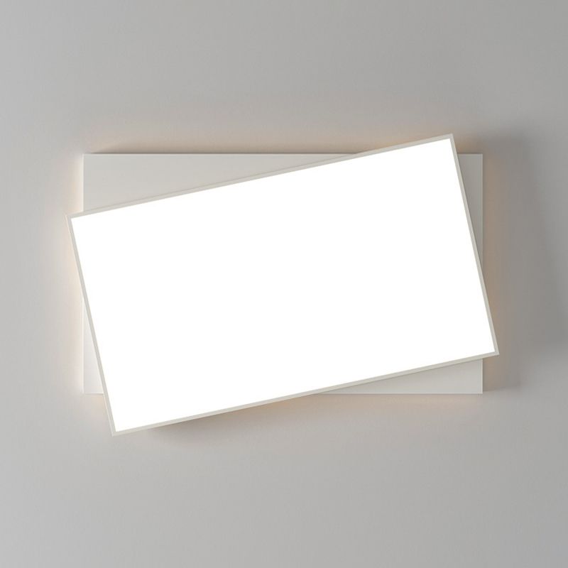 Contemporary Ceiling Lamp Geometric LED Flush Mount Light Fixture with Acrylic Shade