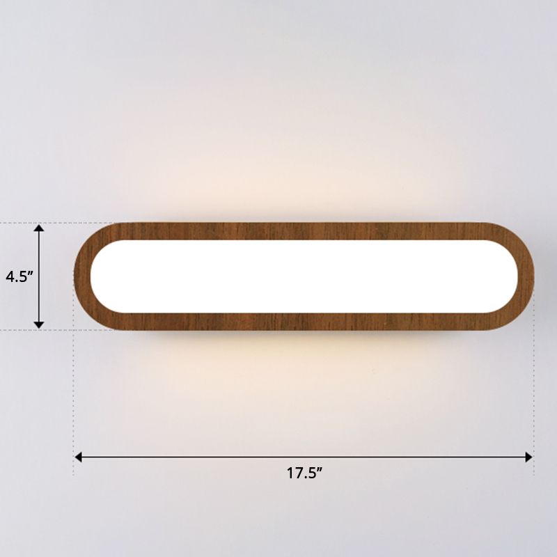 Sfonde a parete a filo oblungo semplicità LED LED Montata a parete con diffusore acrilico per corridoio