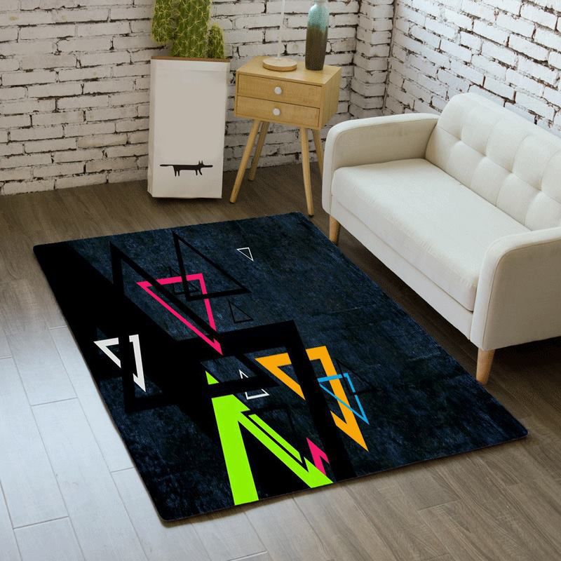 Trendy Game Controller Pattern Carpet Polyester Rug Stain Resistant Area Carpet for Living Room