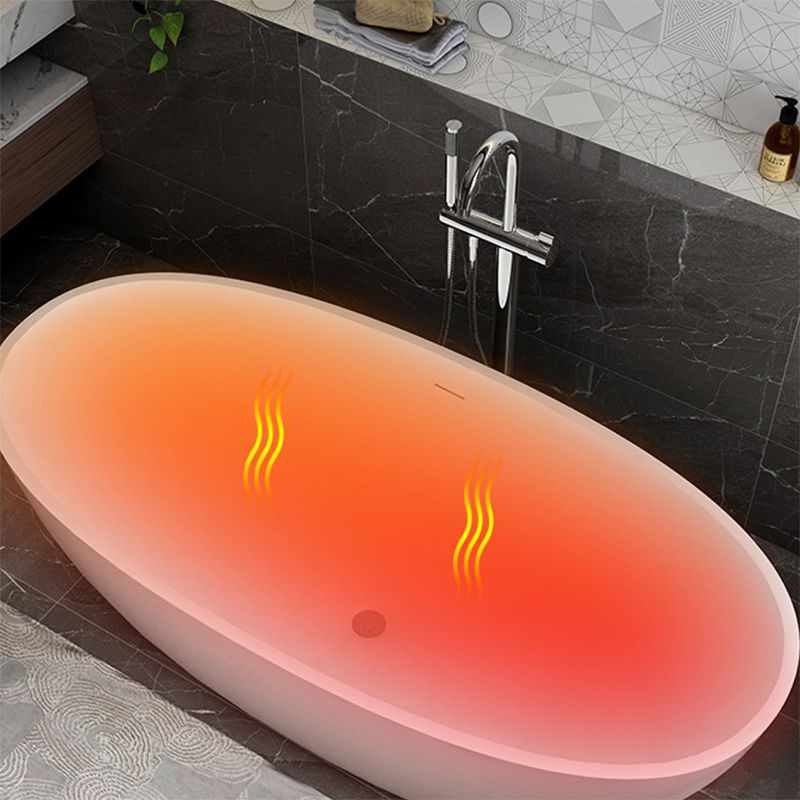 Stone Soaking Bathtub Antique Finish Flat Bottom Back to Wall Bath Tub