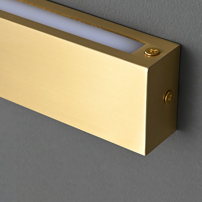 Modern Metal LED Wall Sconce Geometric Shape Wall Light with Acrylic Shade for Bedroom