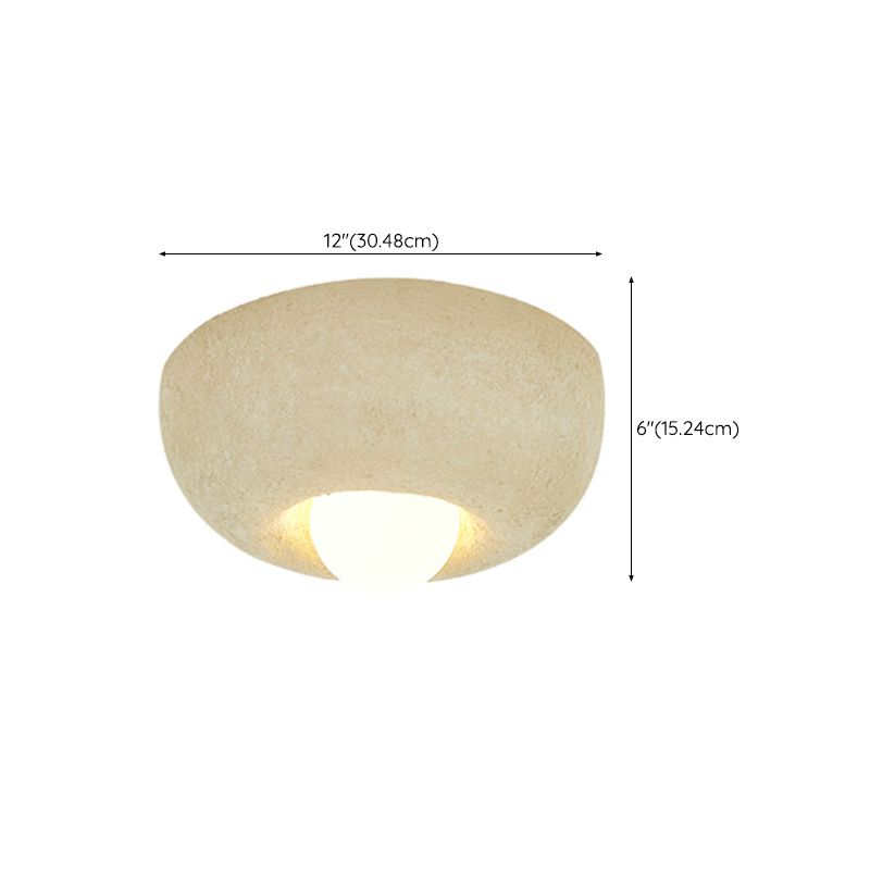 Industrial Flush Mount Plastic and Acrylic LED Ceiling Flush in White