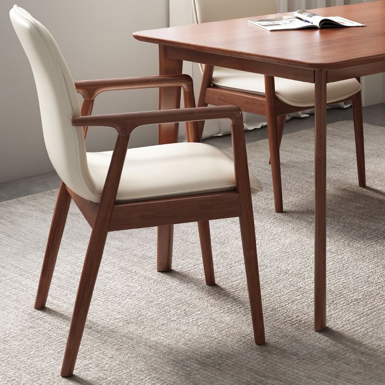 Silla de estilo moderno sillones de comedor con patas de madera para cocina