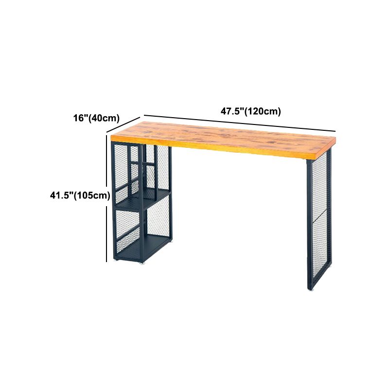 Industrial Rectangle Bar Set 1/3/5 Pieces Pine Wood Top Pub Table Set for Small Places