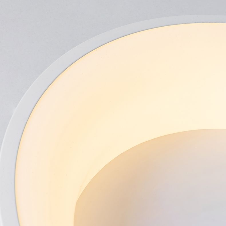 Lámpara de techo LED sencilla y moderna, lámpara de techo redonda de montaje empotrado para dormitorio