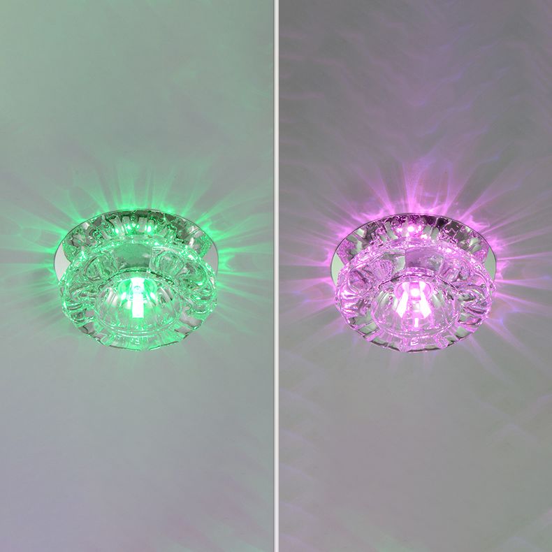 Contemporary Flush Mount Lighting Geometric Ceiling Lighting Fixture with Hole 2-3.5'' Dia