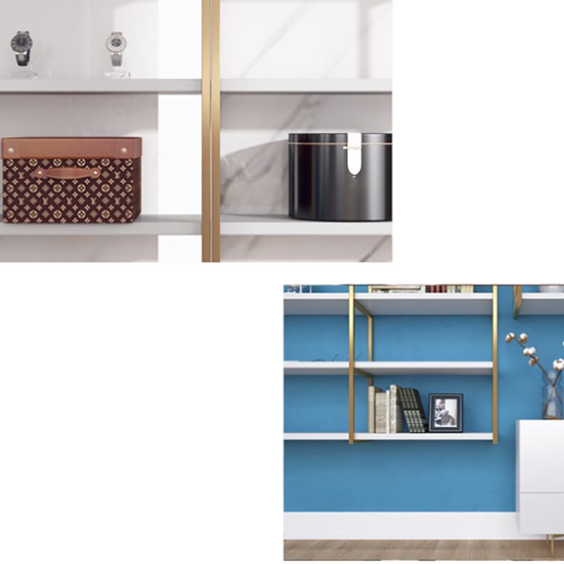 Rectangle Wooden Shelf Bookcase Wall Mounted Industrial Home Office Bookshelf