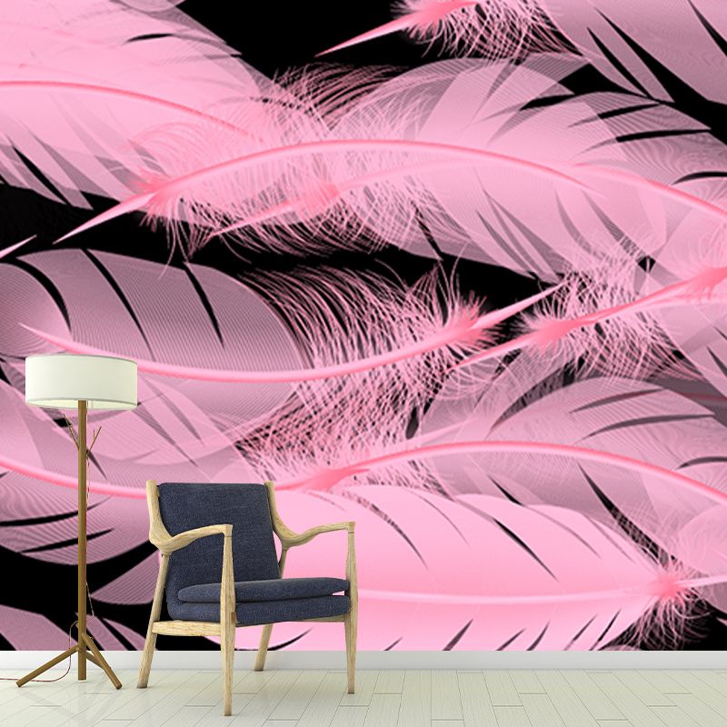 Environment Friendly Wall Mural Wallpaper Feather Sitting Room Wall Mural