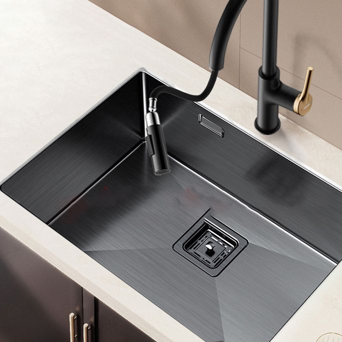 Soundproof Kitchen Sink Overflow Hole Design Stainless Steel Kitchen Sink