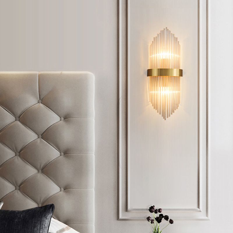 Kristallgeometrischer Schatten 2 Leichter Wandleuchten moderner Wandmontageleuchte in Gold