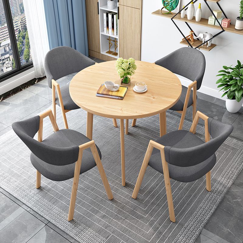Minimalistische ronde vorm MDF-tafel Standaard eettafel voor keuken
