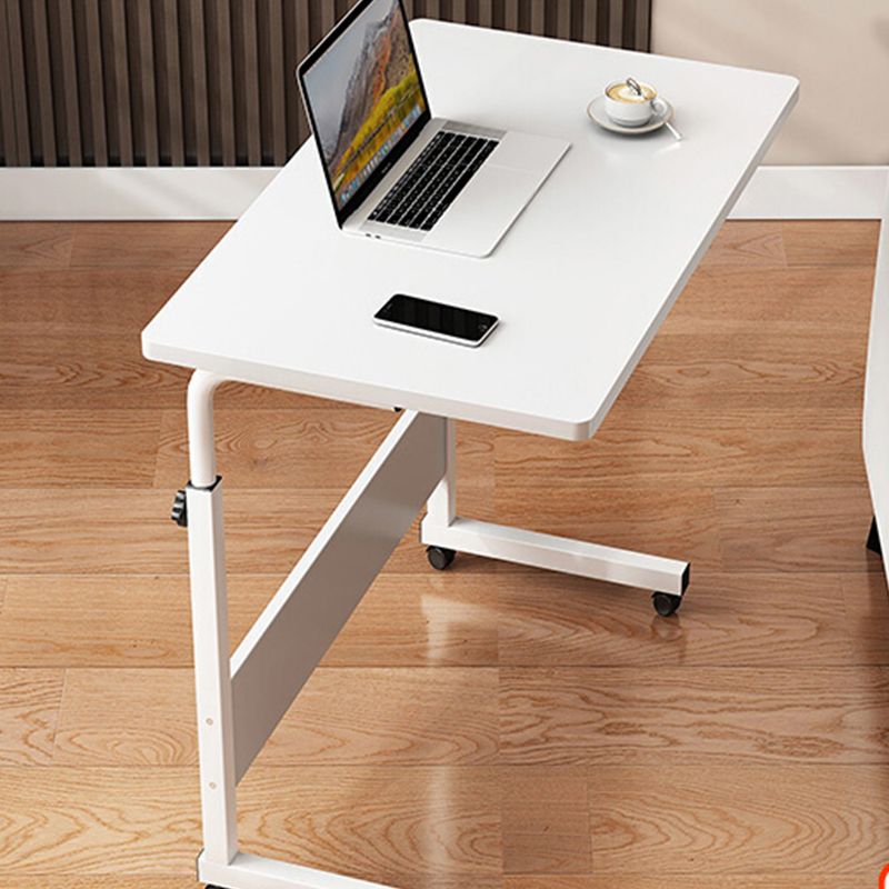 Modernistic Rectangular Corner Table 4 Legs Metal Side End Table with Storage