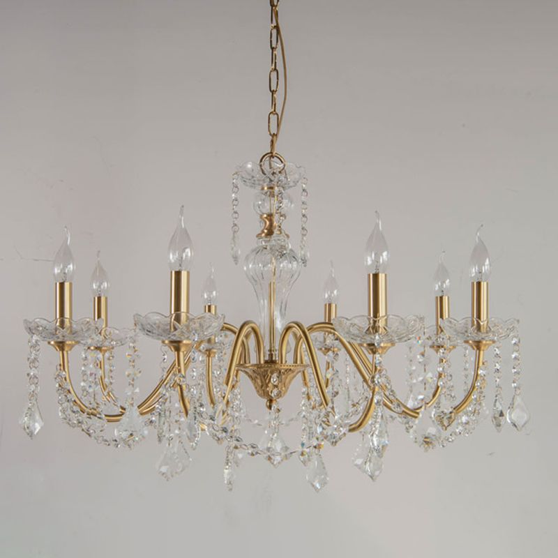 American Style Vertical Hanging Chandelier Light Crystal Chandelier Light Fixtures