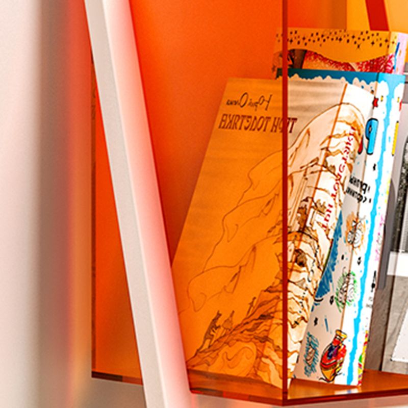 Zeitgenössisches geometrisches Bücherregal Acryl -Bücherregal, 11,8 "L x 9,4" W x 35.4 "H