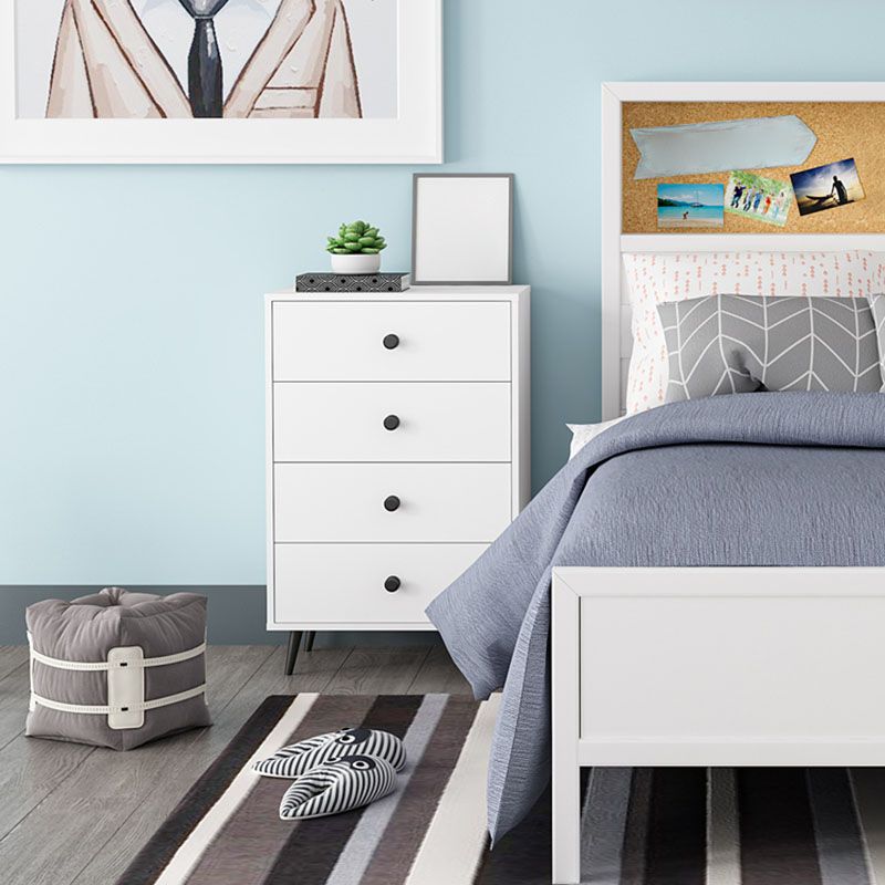 Contemporary Storage Chest Artificial Wood Dresser with 3/4/5 Drawers