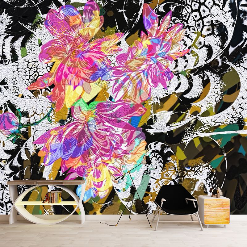 Background Pattern Mildew Resistant Mural Abstract Illustration Sitting Room Wall Mural