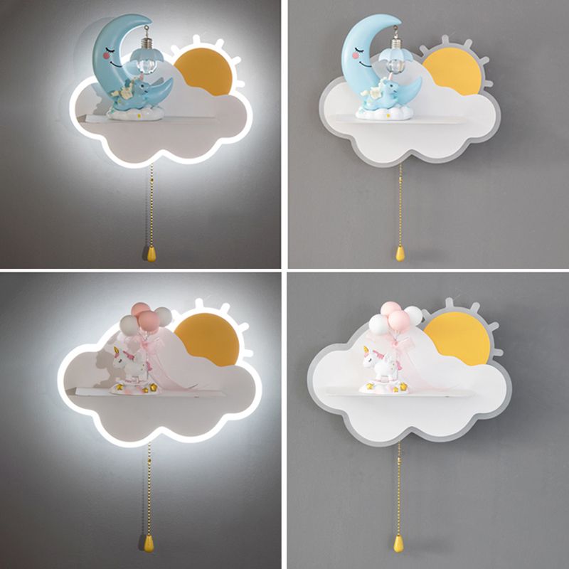 Cloud Shape Wall Mounted Light Minimalist LED Metal Wall Mounted Lighting for Bedroom