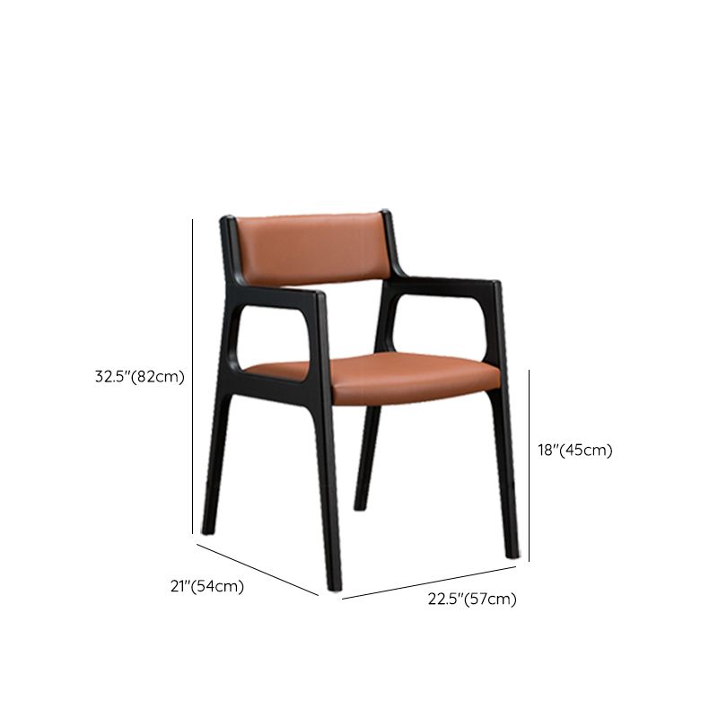 Contemporary Chair Wood Open Back Dining Room Chair for Dining Room