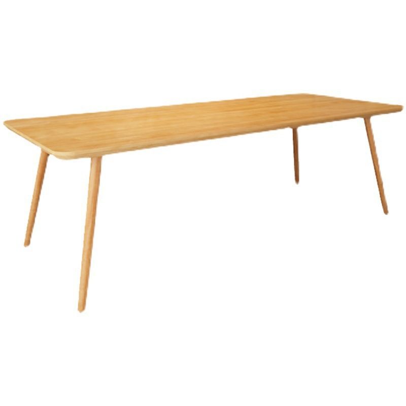 Simplicity Rectangle Dining Room Table Pine Solid Wood Table with 4 Legs