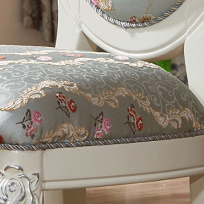 Victorian Style Kitchen Wooden Chair Dining Armless Side Chairs