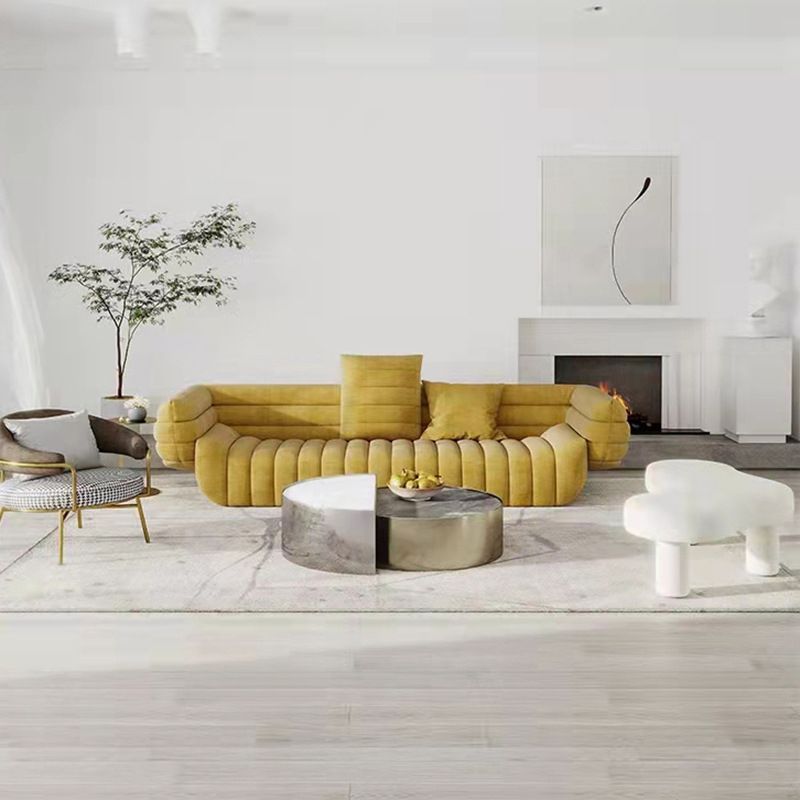 Contemporary Tuxedo Arm Sofa Tight Back Standard Seating for Living Room