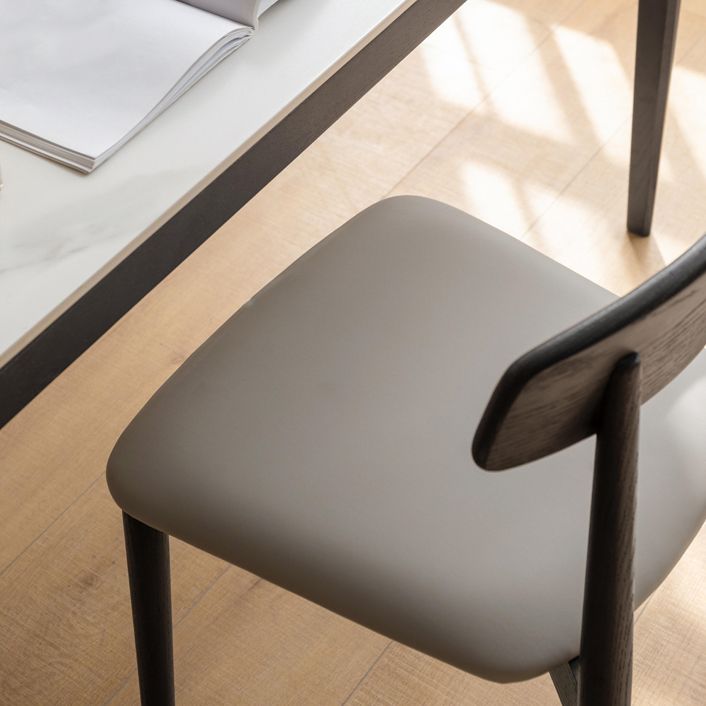 Contemporary Wood Open Back Armless Dining Chairs(Set of 1/2/4/6/8)