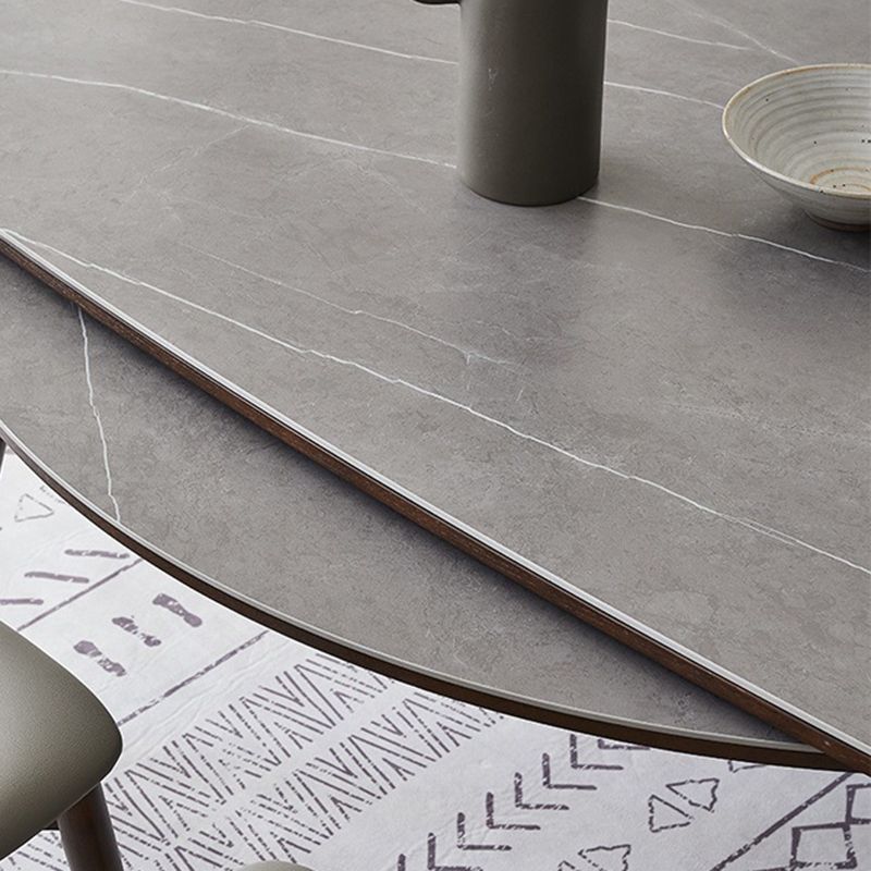 Modern 1/4/5/7 Pieces Dining Set Stone Collapsible Dining Table for Dining Room