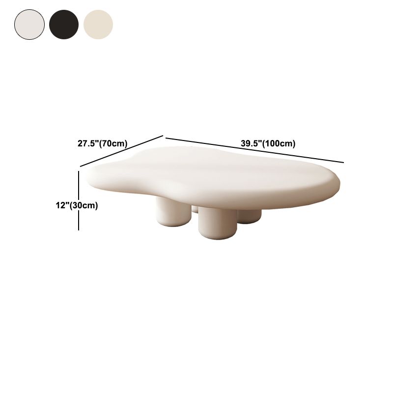 Scandinavian 4 Legs Coffee Table Geometric MDF Cocktail Table