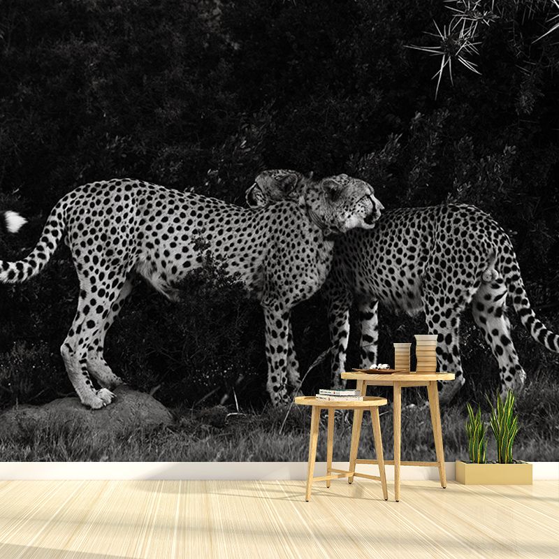 3D Wild Animal Mildew Resistant Mural Contemporary Photography Living Room Wall Mural