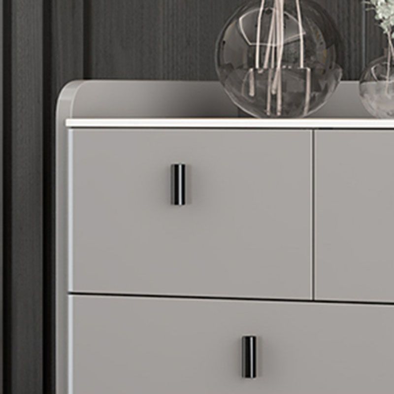 Contemporary Stone Top Storage Chest 15.75" Width Dresser for Bedroom