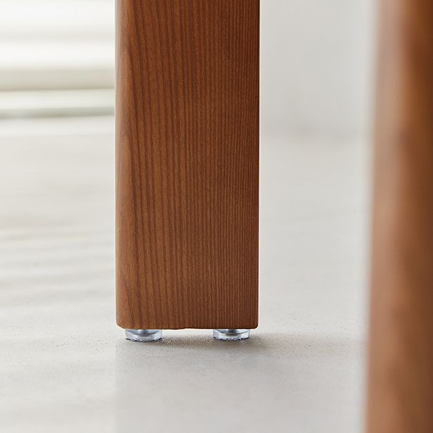 Modern Side Chair Velvet Wooden Base Dining Chair for Living Room