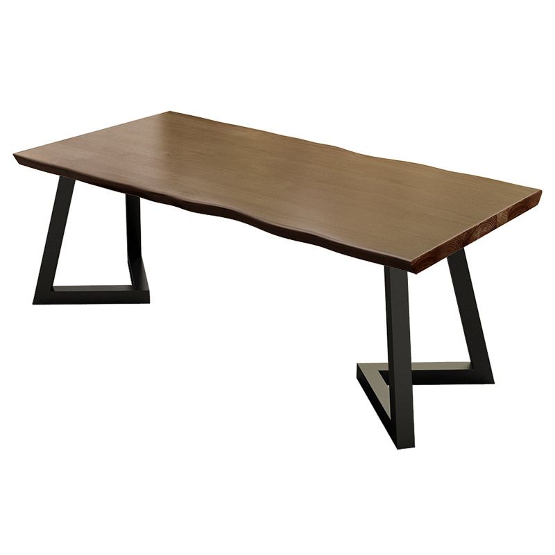 Solid Wood Work Table Free Form Home Office Modern Writing Desk