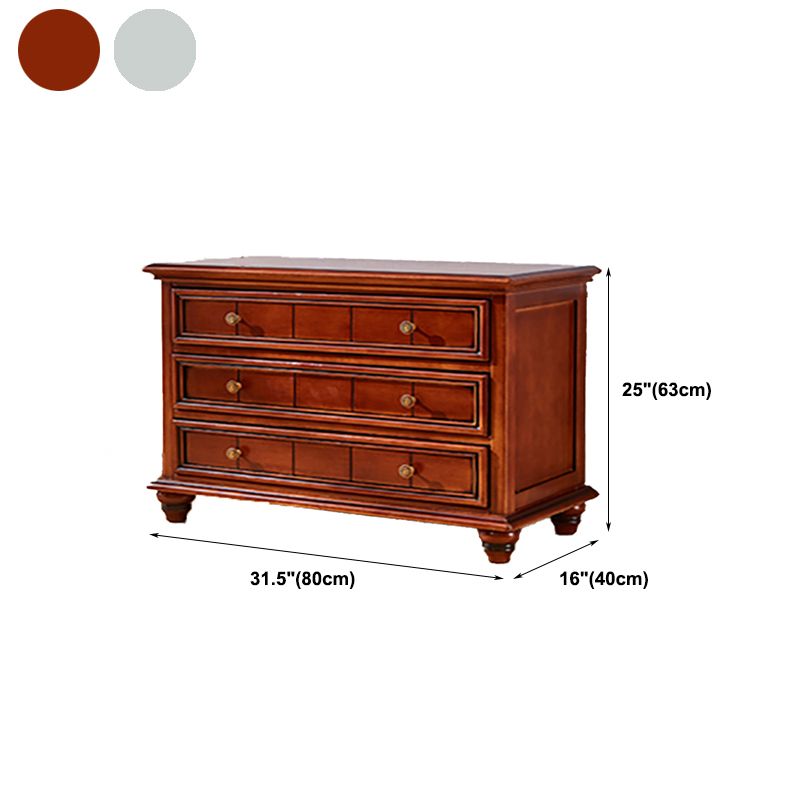 Glam Style Storage Chest Solid Wood Storage Chest Dresser with 3/4/5 Drawers