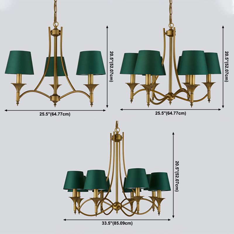 Luminaires suspendus à plusieurs têtes