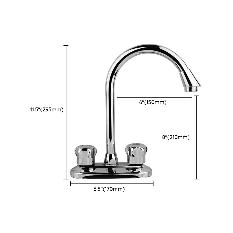 Modern Style Kitchen Faucet Gooseneck Countertop Installation Kitchen Faucet