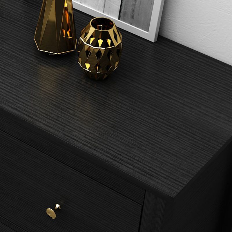 Wooden Storage Chest Dresser Classic Glam Chest with Drawers