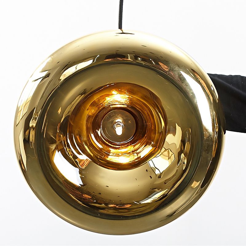 Moderne stijl brood tint hangend glass 1 lichte hanglamp voor het bed naast