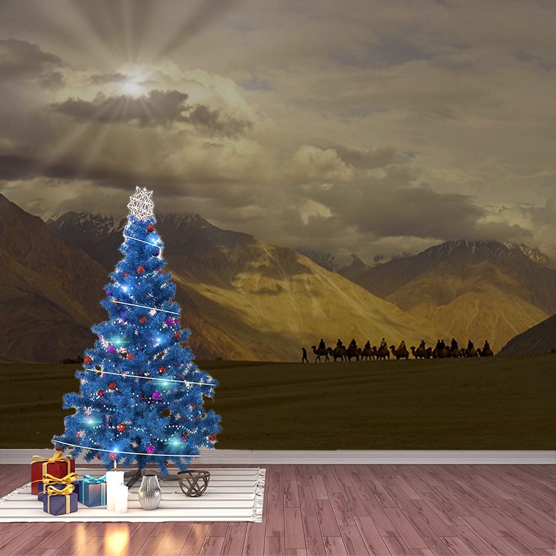 Modern Style Mural Wallpaper Desert Landscape Environment Friendly Bedroom Wall Mural