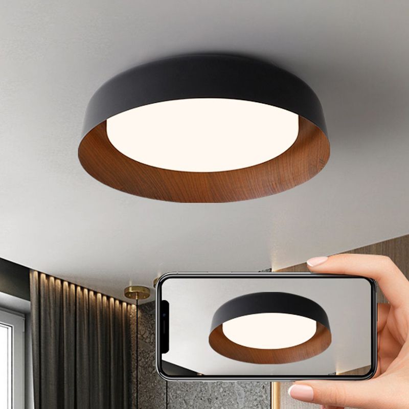 Metal Ceiling Light Fixture Nordic LED Flush Mount for Bedroom