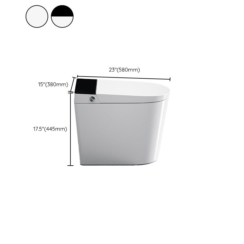 Contemporary White Floor Standing Bidet with Water Pressure Control