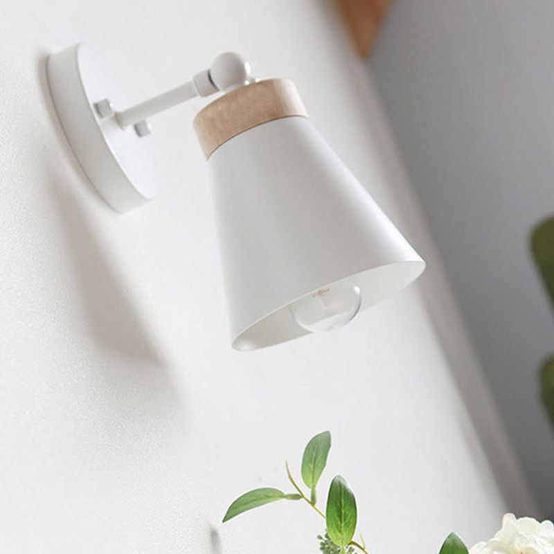 Macaron Empire Shape Wall Sconce Metal 1 Light Sconces for Living Room