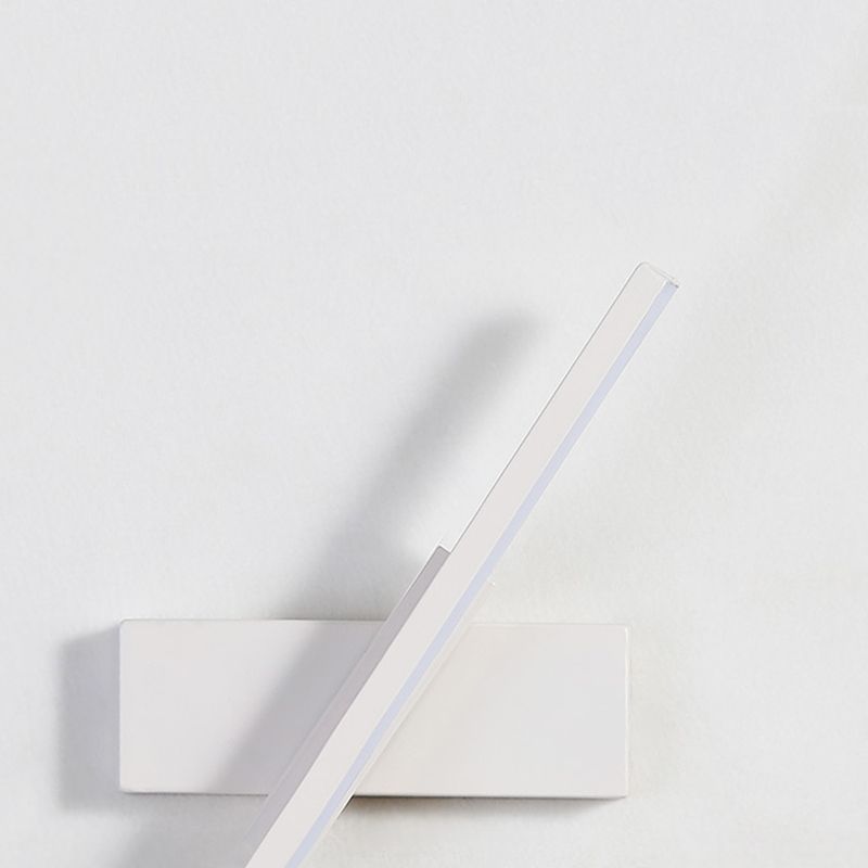 Lámpara de pared rotativa LED de silicona en moderna luz de pared lineal de aluminio de estilo creativo para dormitorio