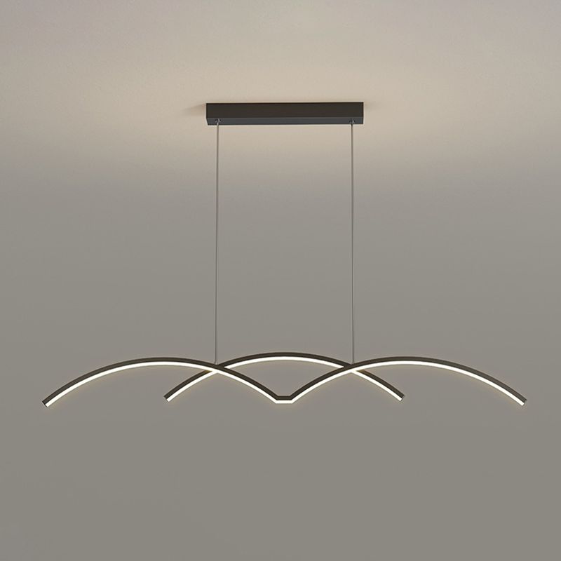 Modernism Kitchen Island Lighting LED Golden/Black Ceiling Light for Home