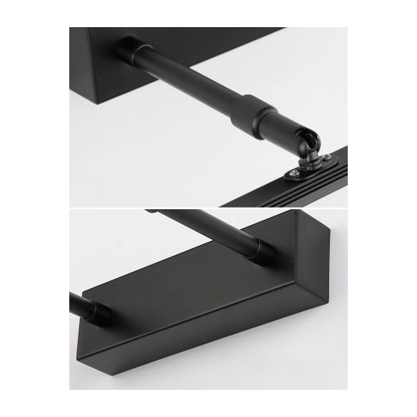 Armed LED Vanity Lamp Modern Minimalist Style Metal Single Vanity Light