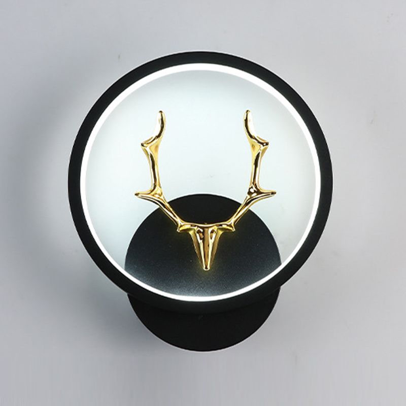 Application murale noire moderniste LED simple LED simple Mur Mur