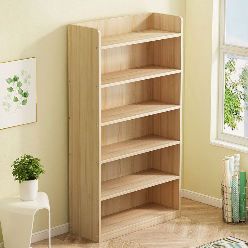 Modern Solid Wood Bookcase Closed Back Bookshelf for Any Room